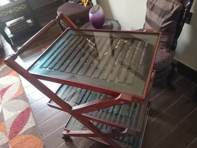 Wooden tea trolly for sale
