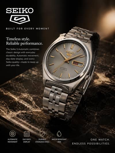 Seiko 5 automatic  working original watch