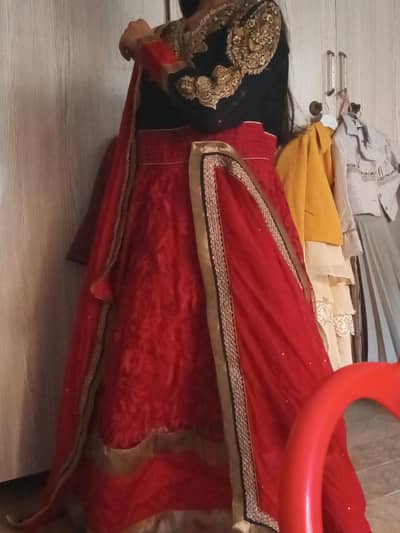 Red colour mexi stitch