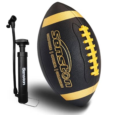 Senston American football with a composite leather texture