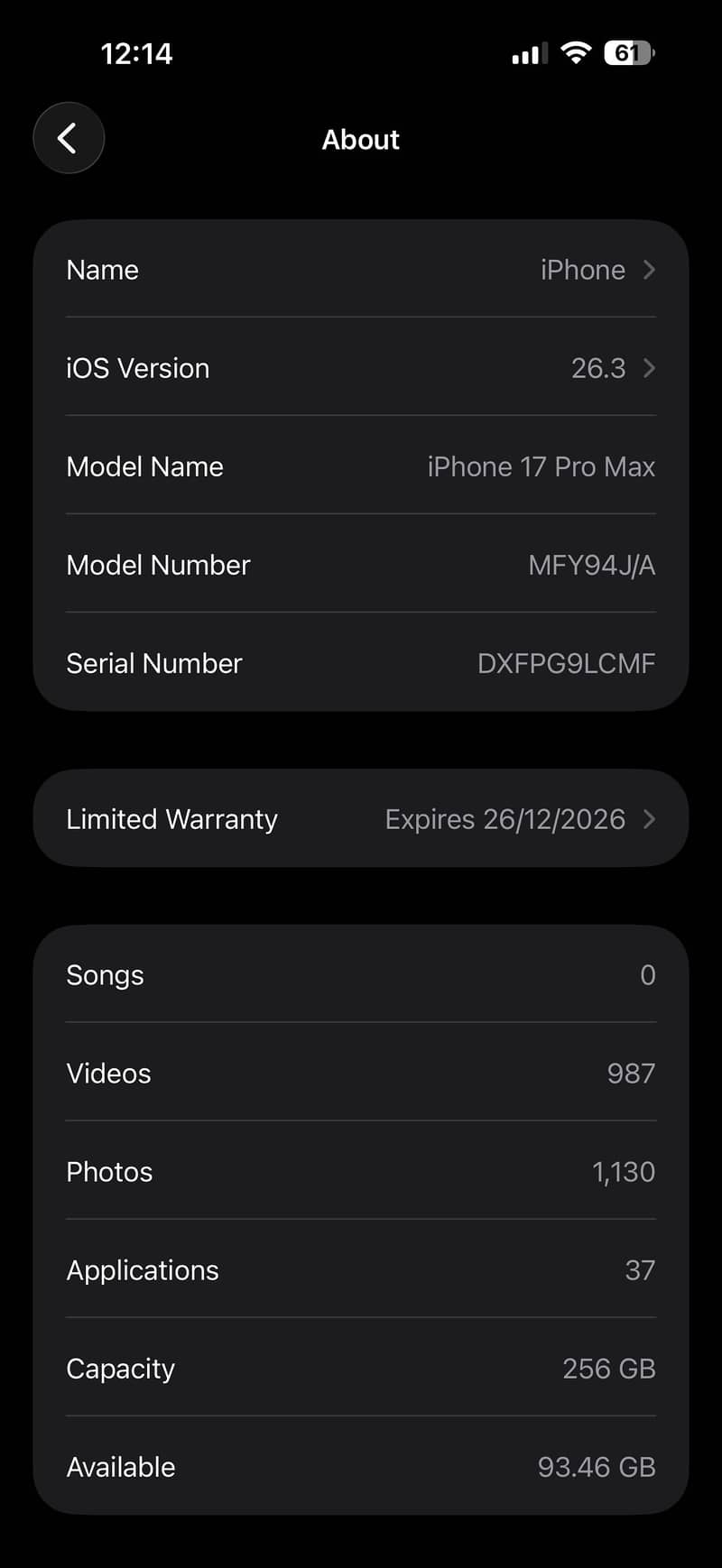 Iphone 17 pro max 0