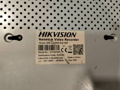 HIKVISION NVR FOR SALE