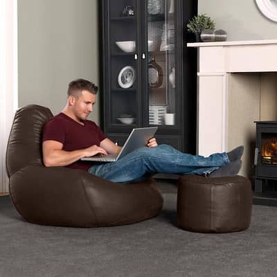 elegant bean bag, puffy bean bag, giant bean bag, comfy bean bag