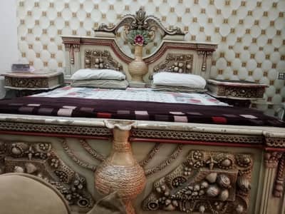 Bed plus dressing plus side table