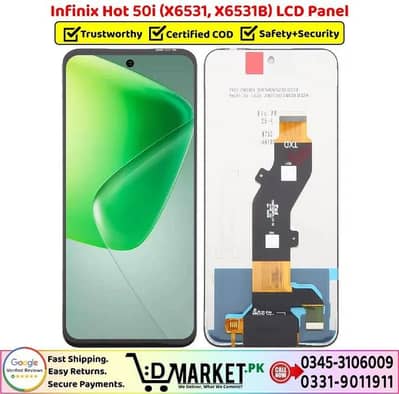 X6531 (Hot 50, Hot 50i, Smart 9) original LCD panel Available