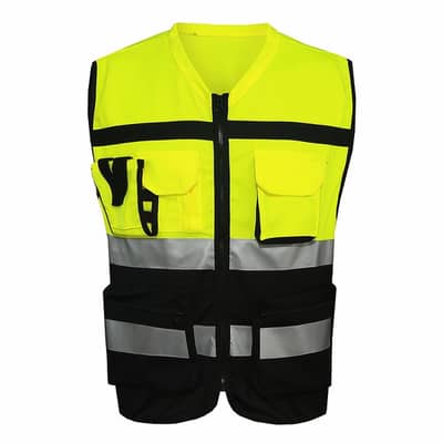 SAFETY vest OFFICER reflective SECURITY construction worker uniform