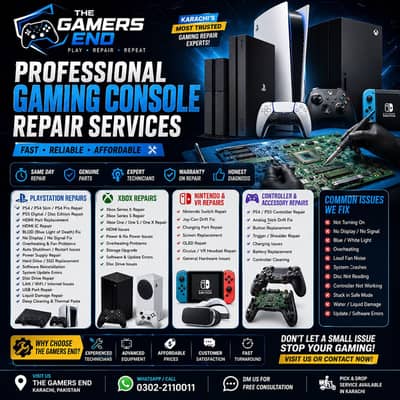 Repair PS4|PS5|XBOX|Nintendo Oculus Consoles/Controllers at your door