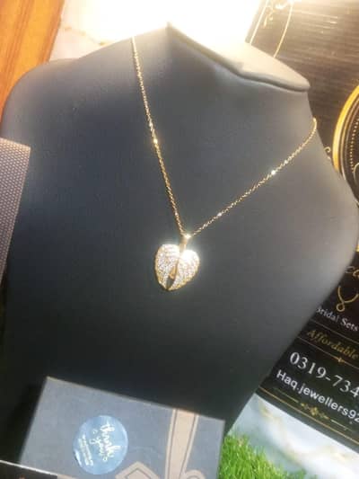 chain Locket for girls steelness Steel colour golden and silver