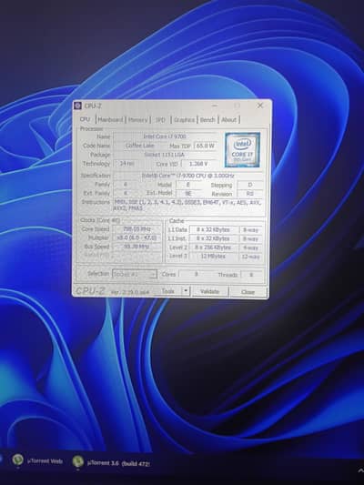 Intel Core i7 9700 3GHZ