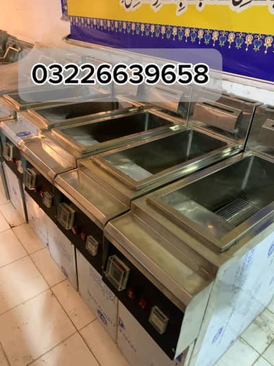 16Ltr deep fryer available in 18 gage/Al resturant machines available.