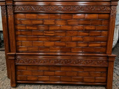 New pure woden shisham king size bed