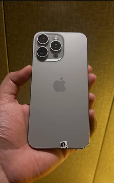 15 pro max natural PTA APPROVED Factory unlock 256 gb health 100% cc 7