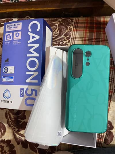 tecno camon 50 pro 8/256 complet box just box open 10 by 10