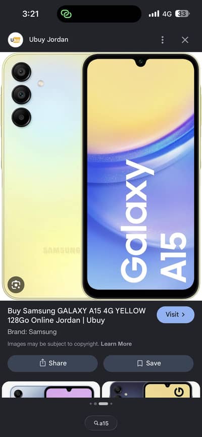Samsung a15 6gb 128