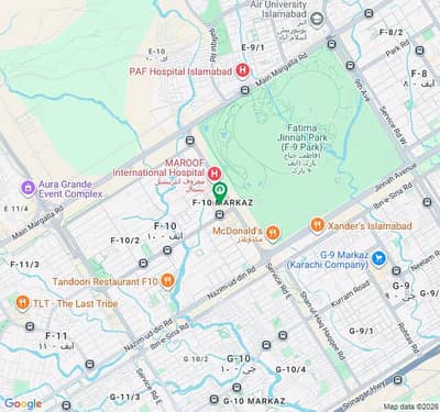 11216 Square Yard Commercial Plot For Sale In F-10 Markaz Islamabad