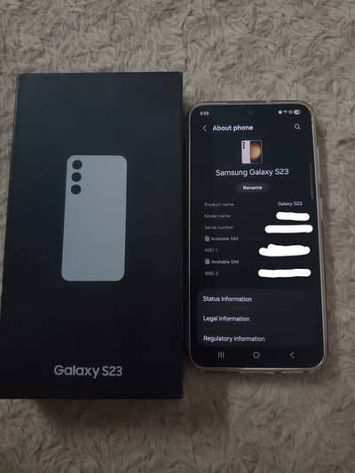 Samsung Mobile S23 with Box