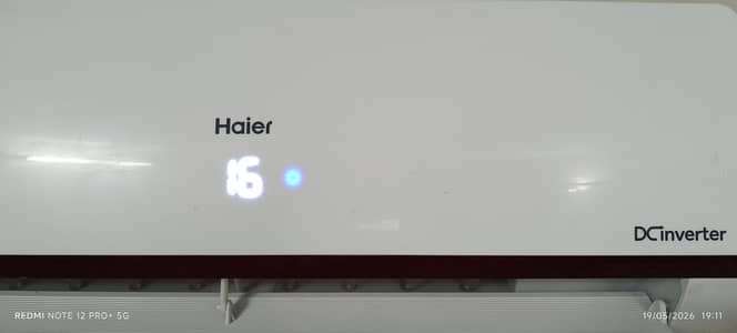Urgently SALE, Haier 1 ton DC inverter split Ac 8 years warranty