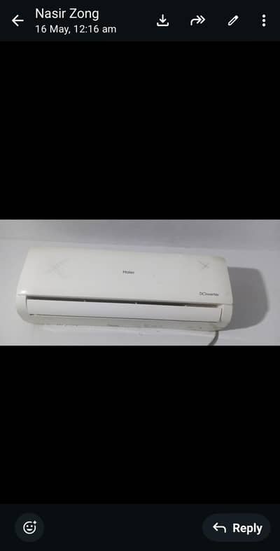 1 ton  haier Dc inviter