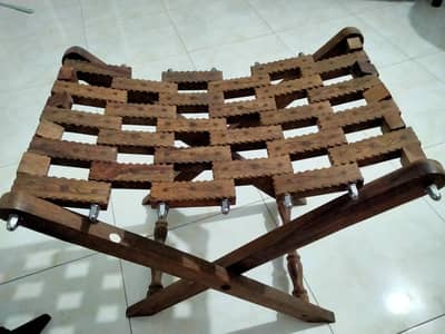 wooden foot rest