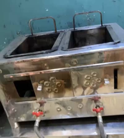 6+6 ltr gas fryer best for commercial use