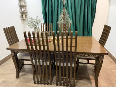 Dining table and chairs