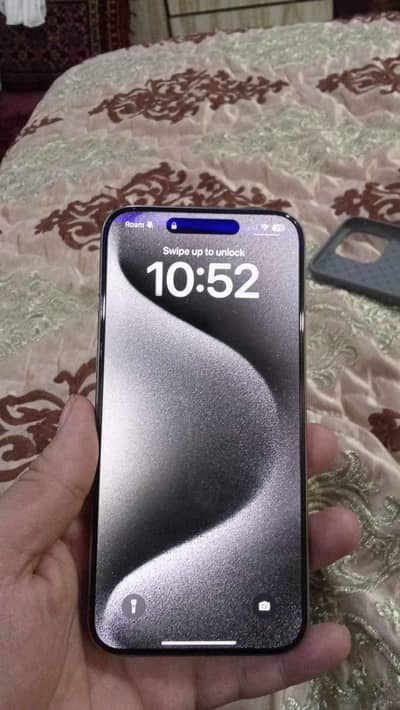 Iphone 15 pro Max Jv sliver 256gb 85% condition 10/10 box and charger