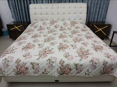 used box bed with headboard and mattress for sale