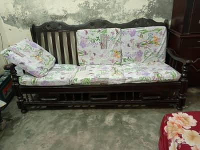 wooden sofa set