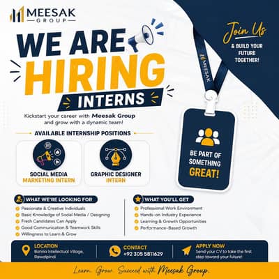 INTERNSHIP OPPORTUNITY  MEESAK GROUP
