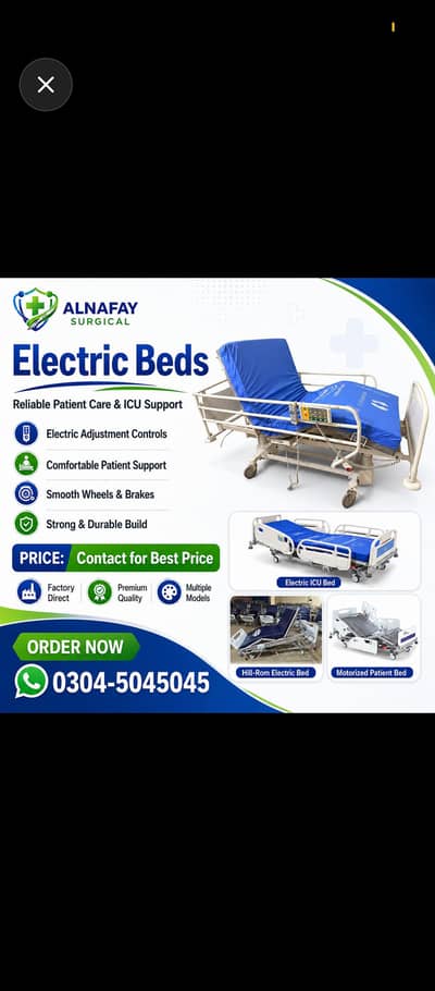Electric Bed, Patient Bed, Hoapital Bed, Adjuatable bed for Sale