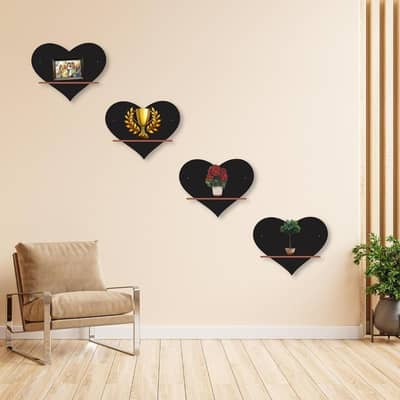 Heart Shape Wall Shelf —  Home Decor — Cash on Delivery