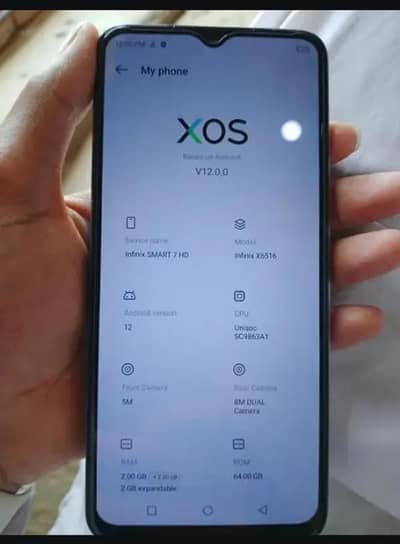 Infinix smart 7 hd 2+2/64 pta approve