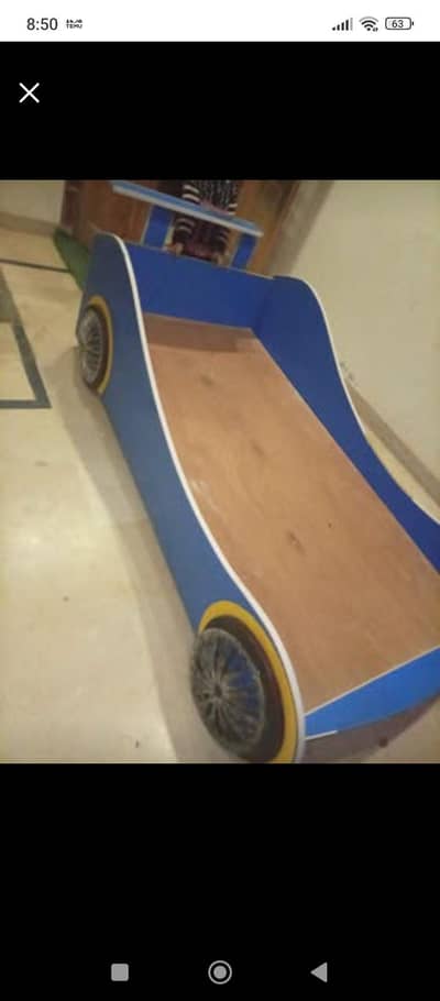 kidz car bed with mattress for sale