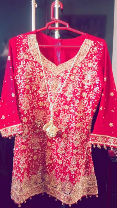 Urgent Sale Wedding Sharara with Qabool hai Dupatta Free