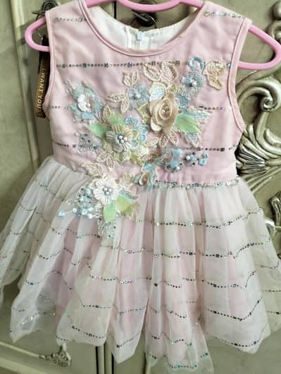 baby frock pink