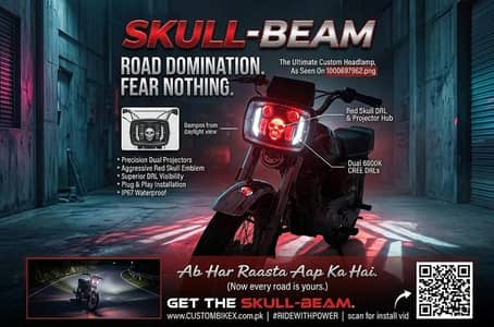 Premium Skull Headlamp For Honda