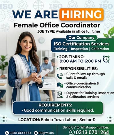 Hiring Female for Job
