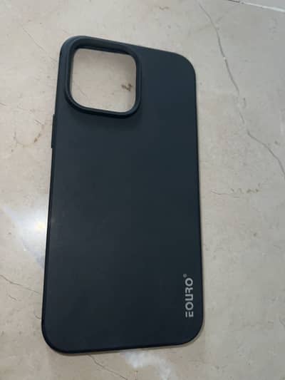iPhone 14 Pro black silicon cover