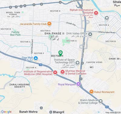 500 sq yds level corner plot sector H DHA Phase 2 Islamabad for sale