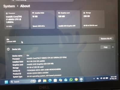 Core i 7 vpro 8th Gen