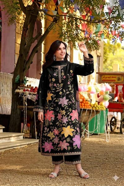 PURE LAWN 3PC EMBROIDERED