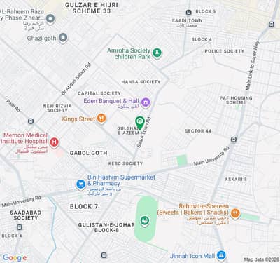 Brand New Project Burj-Ul-Harmain At Main Safoora Chowrangi Flat For Rent