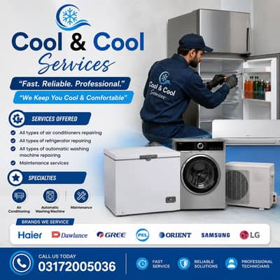 Repair Home Appliances / AC Service / Fridge Repair / Washing machine