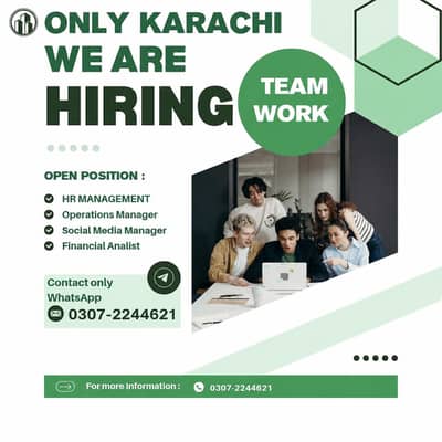 We Are Hiring New Staff For Office