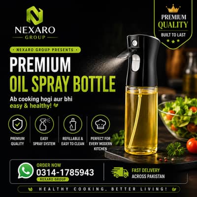 Premium Oil Spray Bottle 