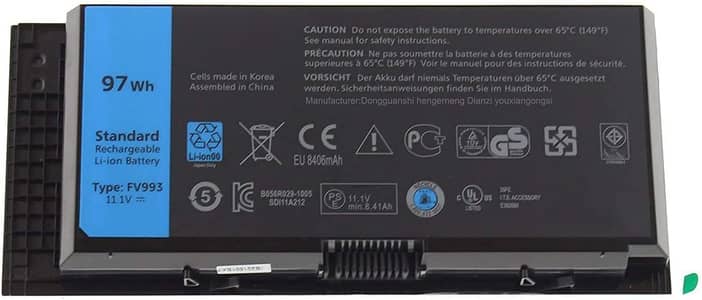 Dell M4700, Dell M4800 Battery, 9 Cell Genuine, 2 hours plus Timinng