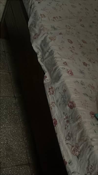 wooden bed