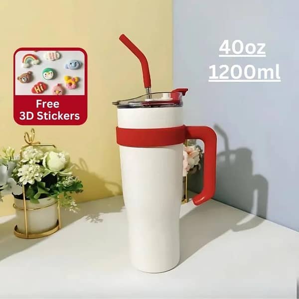 Stanley Cup Tumbler - 40oz Tumbler with Straw,Tumbler - Coffee Mugs - Flask Bottle Hot and Cold - Coffee Glass - Water Bottle for Girls - Mugs