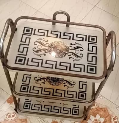 Tea TROLLY MOVEABLE and three layer