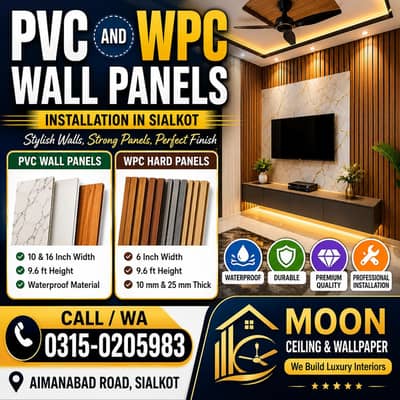 PVC And WPC Wall Panels Installation | Waterproof Interior Panels.